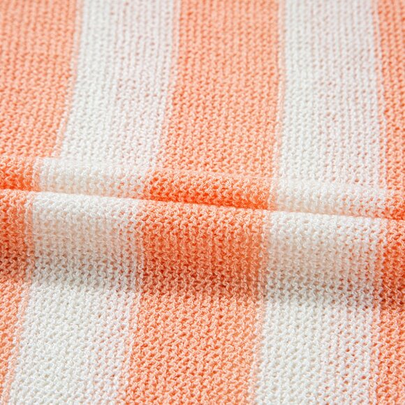 B270 Beige USA Flag Notched Neckline Loose Knit Vest - Picture 11 of 15